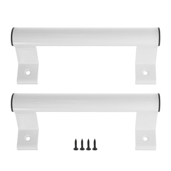 Raindrops White Aluminum Alloy Door Handles for Home Lightweight Durable Elegant Design Comfortable Grip 2pcs