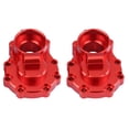 thumbnail image 1 of 2pcs Aluminum Alloy Portal Drive Housing Rear for -4 1/10 Crawler Part (Red), 1 of 8