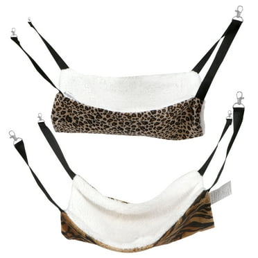 2pcs Animal Hanging Bed Pet Cage Hammock Warm Cat Hanging Sleeping Bed