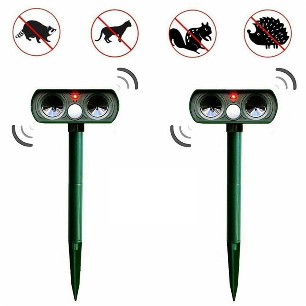 KingFurt Ultrasonic Solar Powered Animal Deterrent, Motion