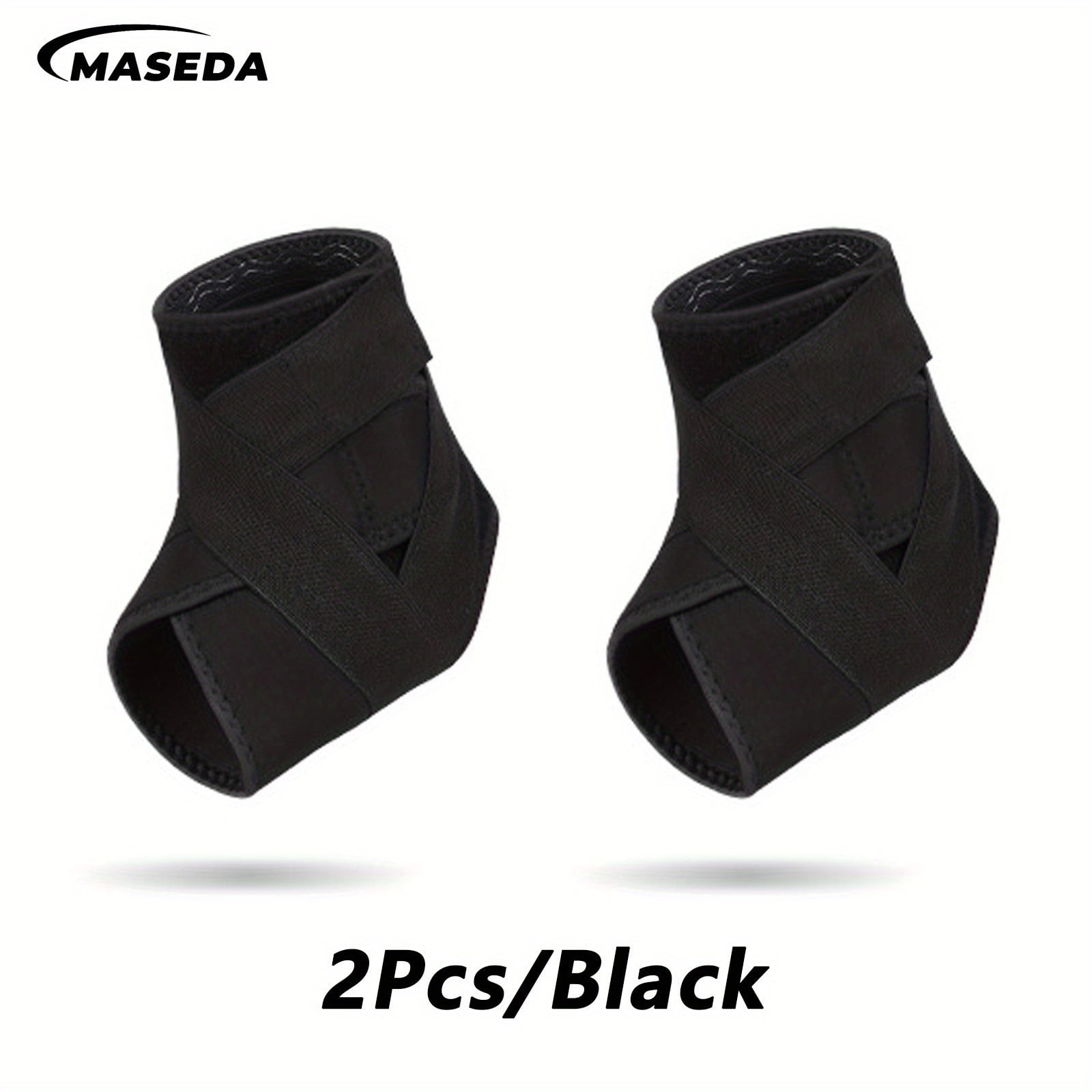 2pcs Ankle Supports Adjustable Compression Straps Breathable Durable ...