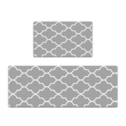 2pcs Anti Fatigue Kitchen Rug Mat Set,Waterproof Oil-proof Non Slip Kitchen Runner Rug,Ergonomic Cushioned Standing Mat for Kitchen, Sink, Laundry Foam Rug 18"x29"+18"x47"