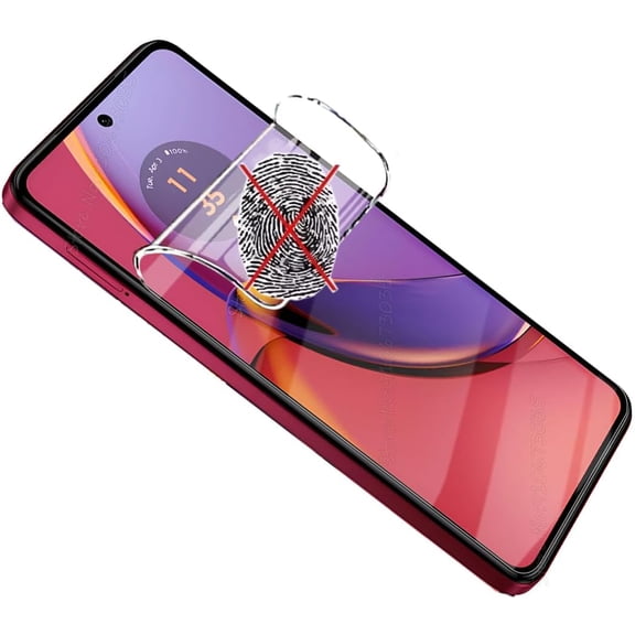 2pcs Anti-Fingerprint Matte Hydrogel film for Motorola Moto G85 5G 6.67" Anti-Glare Transparent Soft TPU Screen Protector Explosion-Proof Fingerprint Unlock, Self-Healing, Ultra-Thin