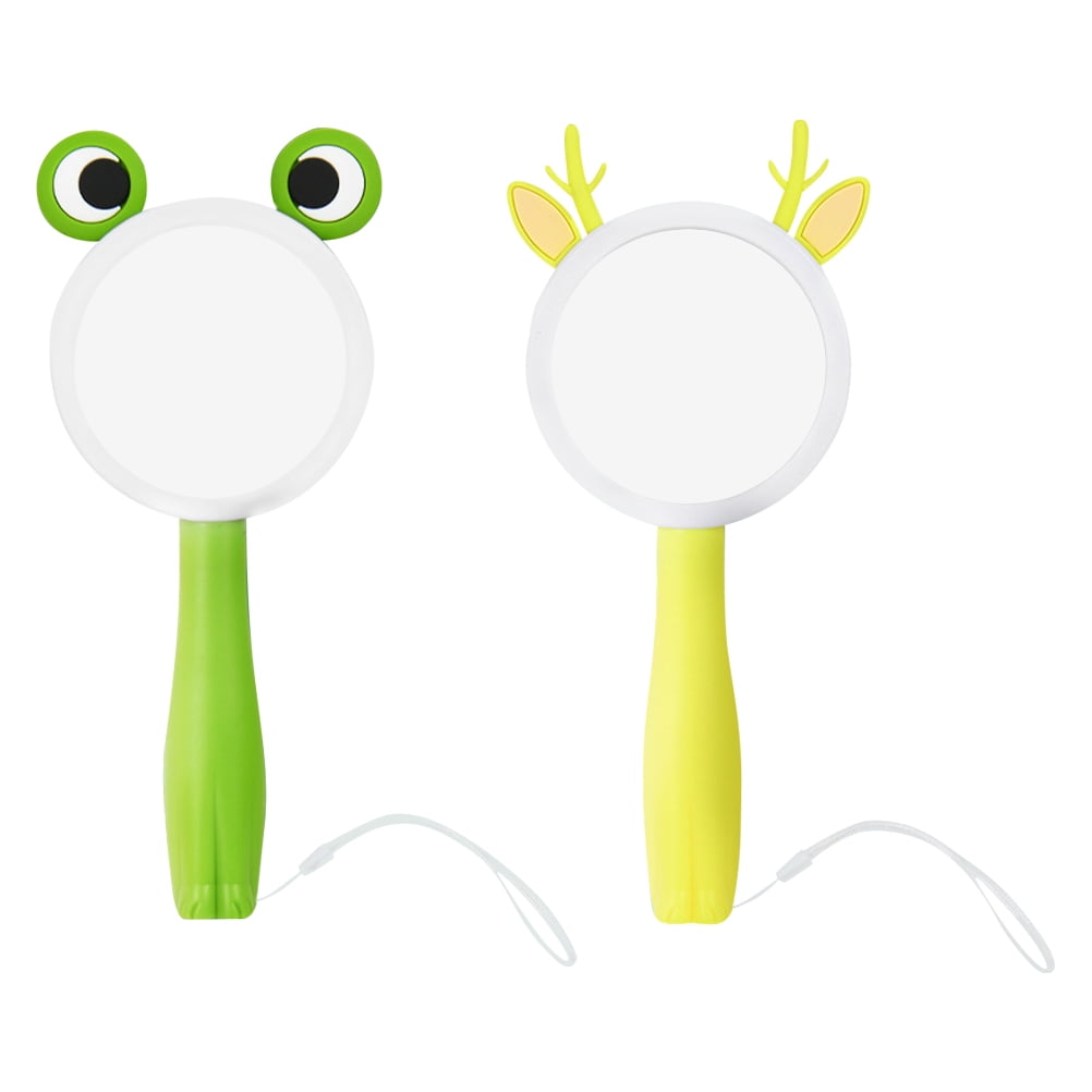 2pcs Antifall Handheld Cartoon Animal Magnifying Glass Kindergarten