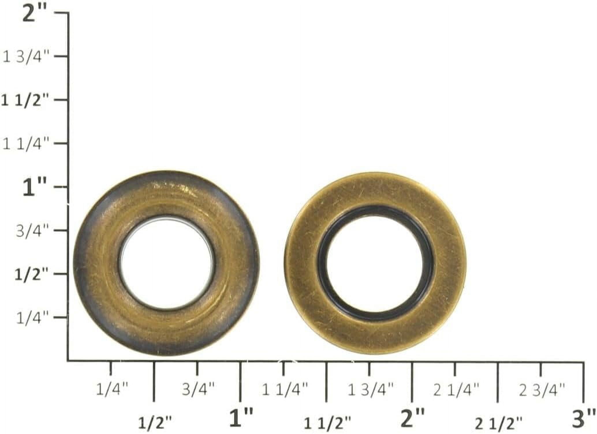 2pcs Antique Brass, Solid BrassLL (100 sets per bag), Multiple Sizes
