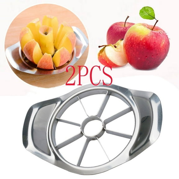 2pcs Apple Slicer,8-Slice Thin Apple Slicer and Corer,Super Sharp Stainless Steel Blades,Cutter, Divider, Wedger for Fruits and VegetablesSharp and SturdyEasy to Use,Time-Saving