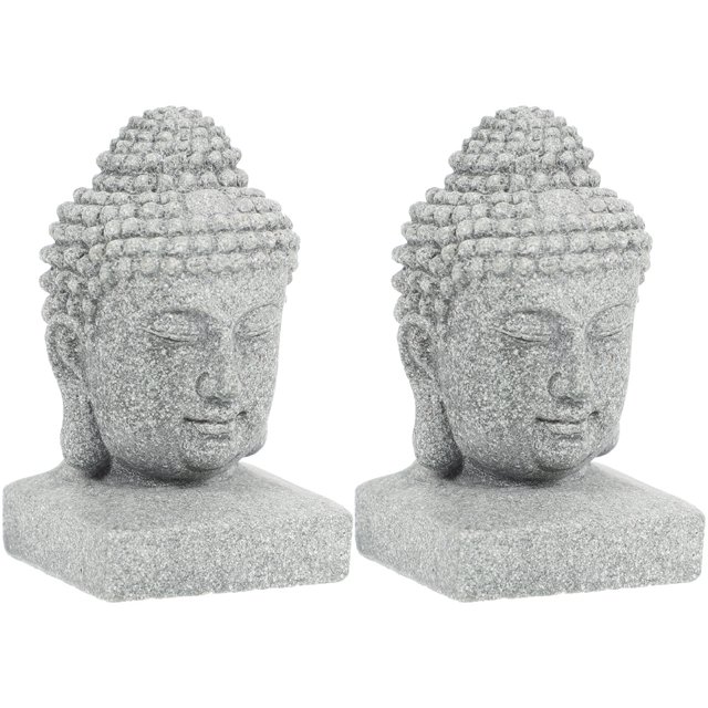 2pcs Aquarium Buddha Statue Small Buddha Figurine Fish Tank Buddha