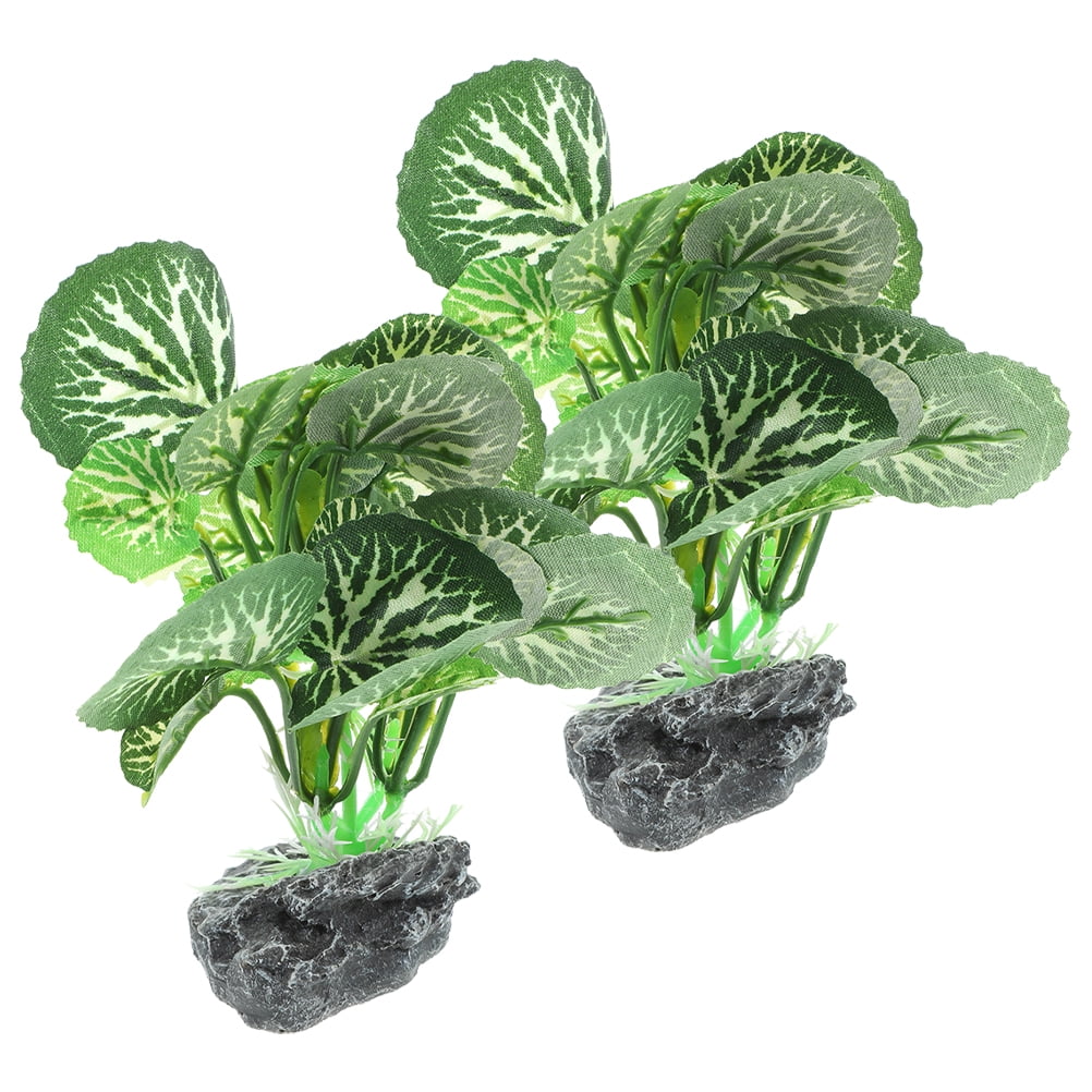 2pcs Aquarium Fake Plant Betta Fish Tank Plant Fish Tank Artificial