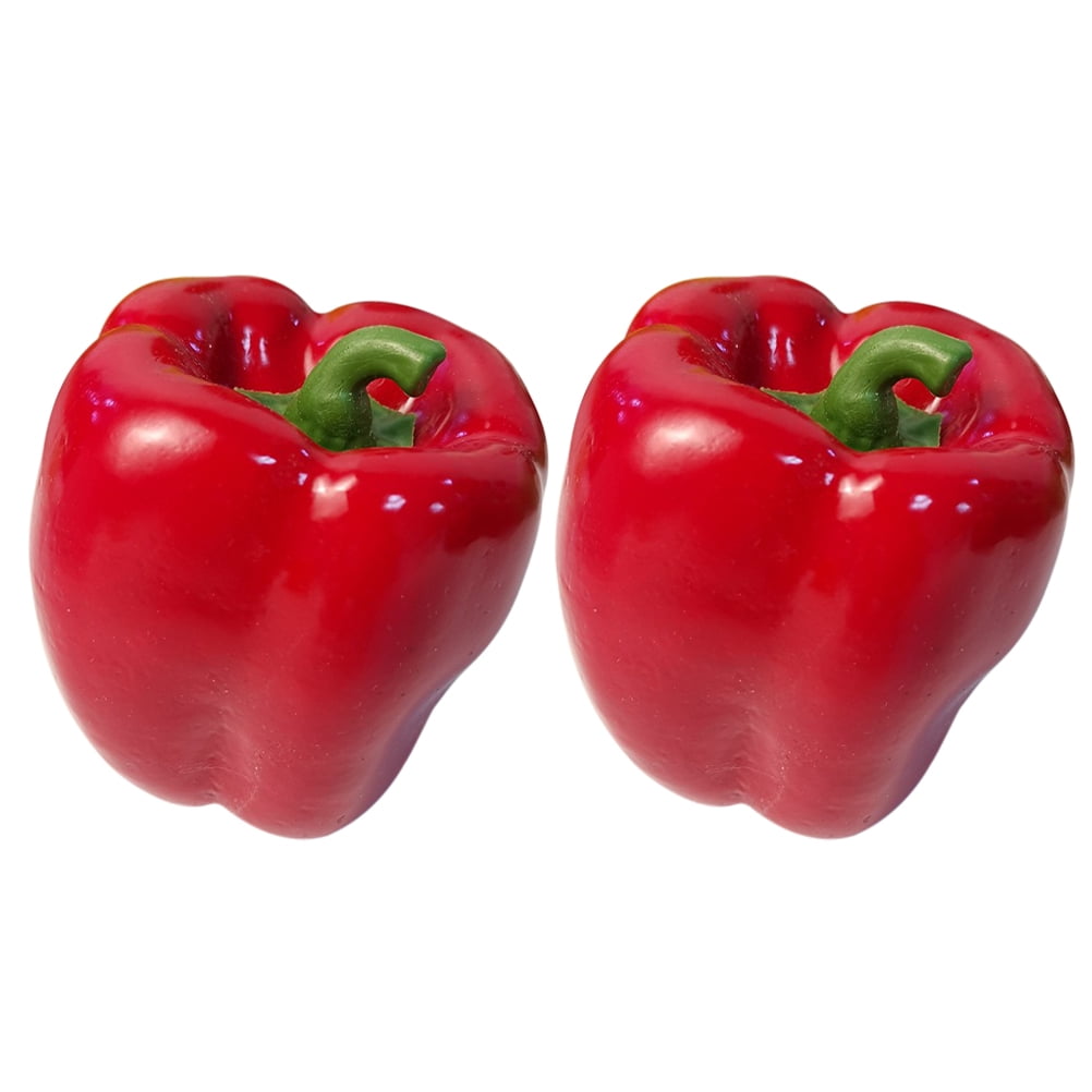 2pcs Artificial Bell Peppers Simulation Bell Peppers Fake Vegetable