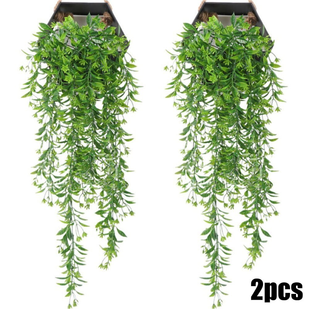 Leaveforme 2pcs Artificial Hanging Plants, 85cm/33.46 Fake