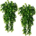thumbnail image 1 of 2pcs Artificial Hanging Plants Fake Hanging Plant Faux Eucalyptus Leaf Greenery Vine Outdoor UV Resistant Plastic Plants, 1 of 4