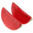 thumbnail image 1 of 2pcs Artificial Lifelike Simulation Watermelon Slice Fake Fruit Toy for Home House Party Kitchen Decoration, 1 of 3