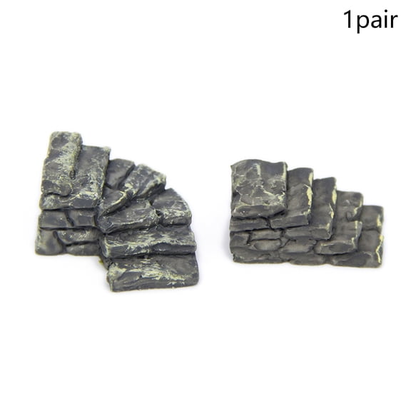 2pcs Artificial Simulation Stone Step Miniature Fairy Garden Home Decoration Mini Craft Micro Landscaping Decor DIY Accessories