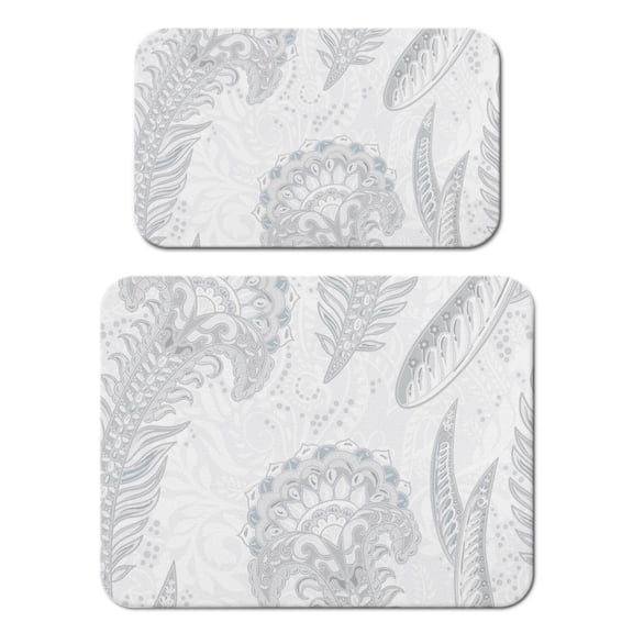 2pcs Artistic Mandala Coffee Bar Mat - Exotic Vibrant Absorbent Non-Slip Mats, Ideal for Home Baristas