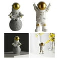 thumbnail image 1 of 2pcs Astronaut Miniature Sculpture Outer Space Preschool Learning Gifts Home Living Bookshelf TV Shelf Tabletop Decoration Collectible, 1 of 7