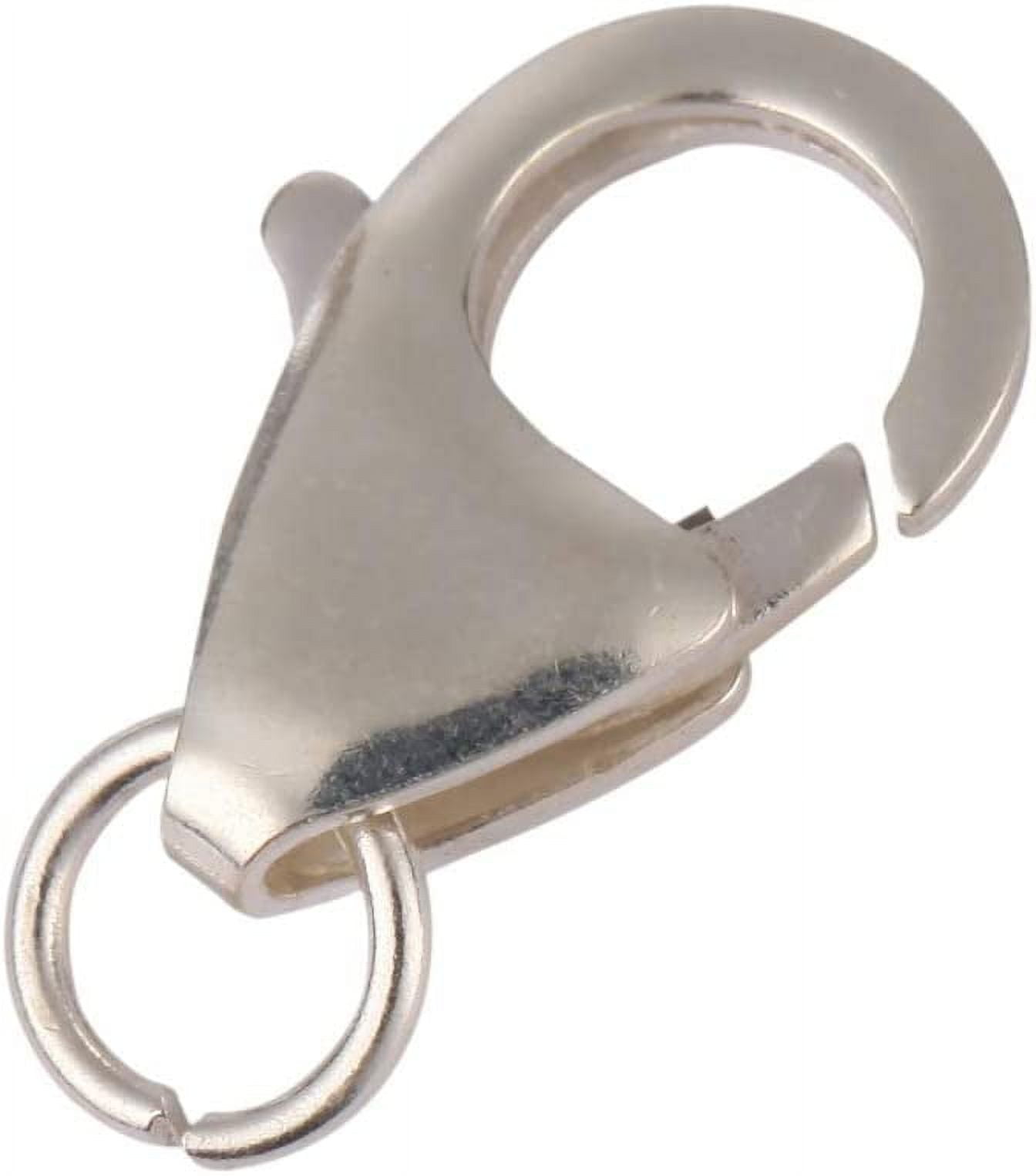 2pcs Authentic 925 Sterling Silver Raindrop Trigger Lobster Clasp Connector 15mm Jewelry Making Findings SS24