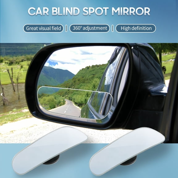 2pcs Auto 360 Wide Angle Convex Rear Side View Car Truck SUV Blind Spot Mirror