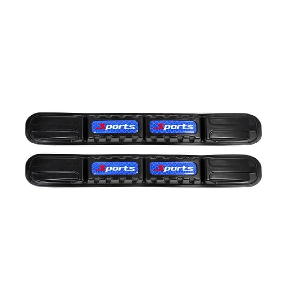2pcs Auto Bumper Protective Tape Reflective Anti Collision Strips with Strong Adhesion for Damage Covering