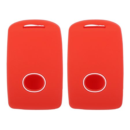 2pcs Auto Silicone Key Cover Holder for Mazda 3 CX-30 CX-5 CX-9 Accessories Key Fob Protector for 3 4 Button Key Red
