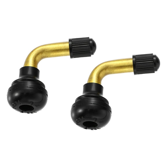Unique Bargains Auto Tire Valve Air Tyre PVR70 Valve Stem Bent 90 Degree Angled for Car Truck Motorcycle Bike 2pcs