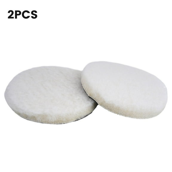 2pcs Auto Wool Buffing Polishing Disc Pads 5/6/7 Inch Car Buffer Bonnets Sanding Waxing Buffing Auto Washing Accessories