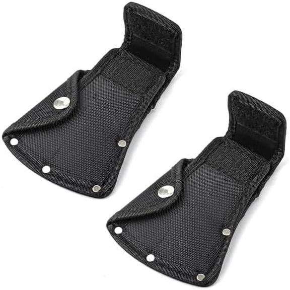 2pcs Axe Head Cover, Hatchet Sheath Axe Holster Double Snap Ax Protective Cover Camping Axe Blade Cover Camp Axe Sheath Fit for 1.25Lb Axe Hatchet Protector for Outdoor Hiking