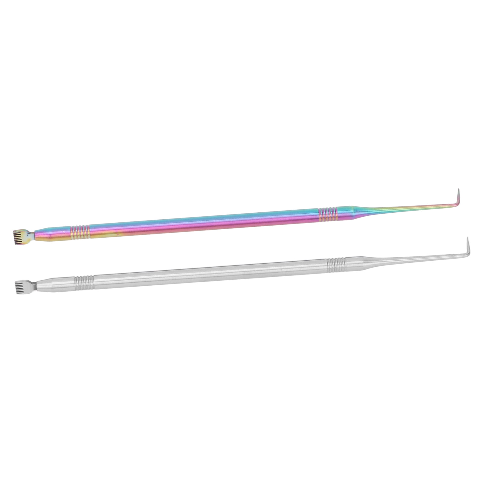 2pcs B6 Lash Perm Lift Tools Curved Tip Short Comb Stainless Steel Lash