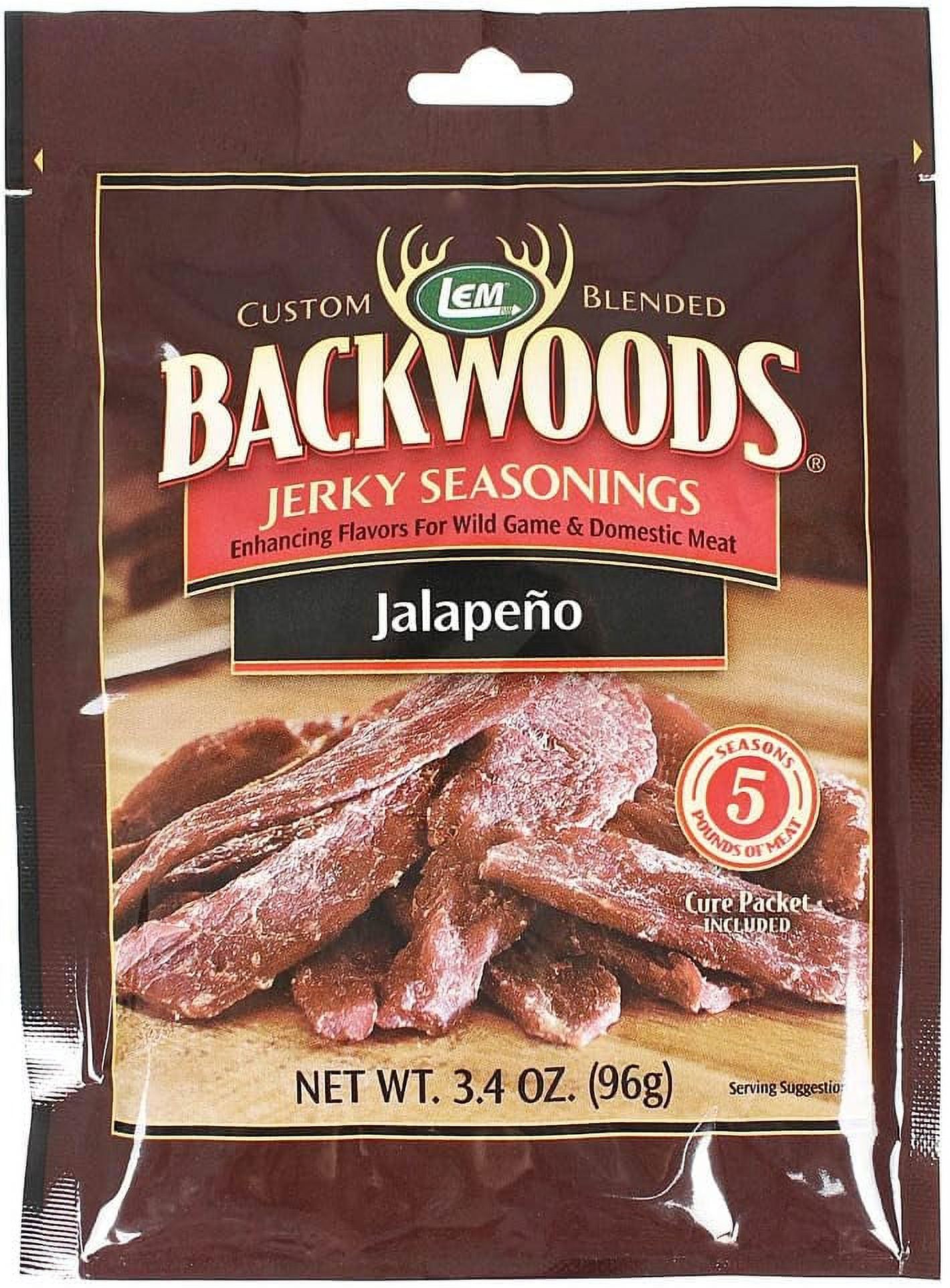2pcs BACKWOODS JALAPENO JERKY SEASONING 5 pounds Of Meat