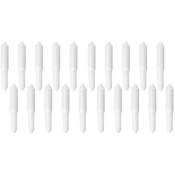 2pcs BESTOMZ 10PCS Toilet Paper Roller Fit-All Style Plastic Spring Loaded White Toilet Paper Roller Bathroom Paper Holder Replacement