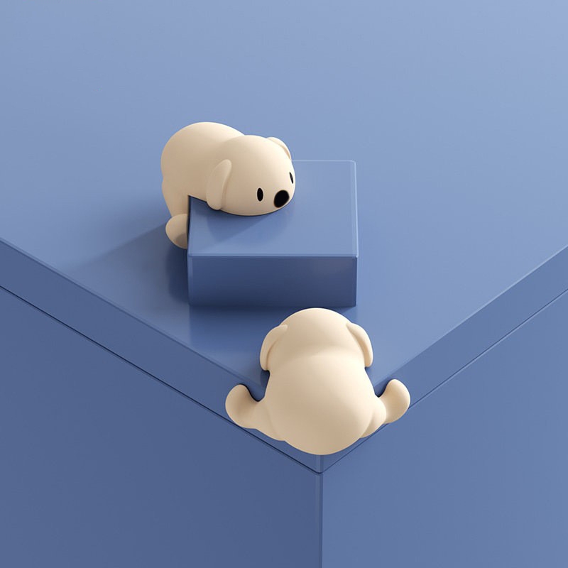 2pcs Baby Cartoon Safety Puppy Table Corner Protector Safe Soft