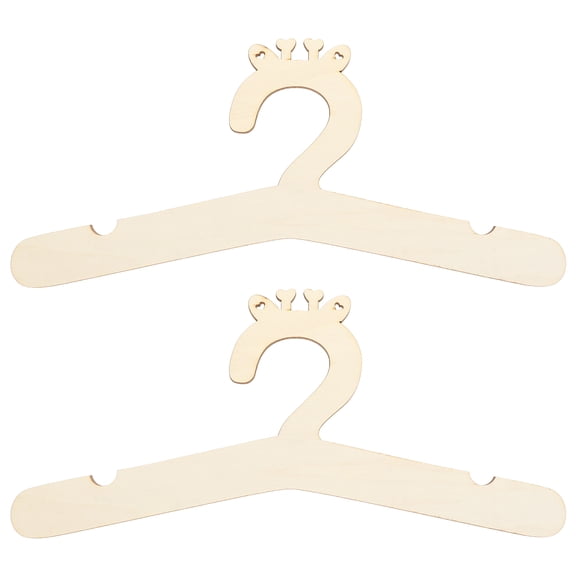 2pcs Baby Hanger Wooden Hanger Baby Clothes Hanger Closet Organizing Hanger