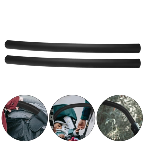 2pcs Stroller Handle Grip Covers Protector Sleeves Replacement Accessories for Comfortable and Secure Push