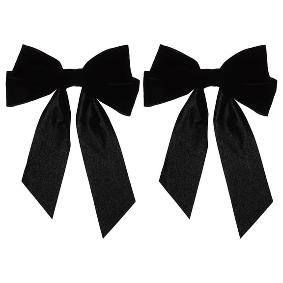 2pcs Back Hair Bow Clip Bowknot Barrette Women Hairpin Hair Accessories
