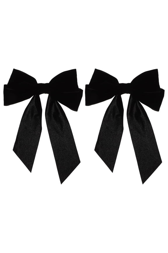 2pcs Back Hair Bow Clip Bowknot Barrette Women Hairpin Hair Accessories
