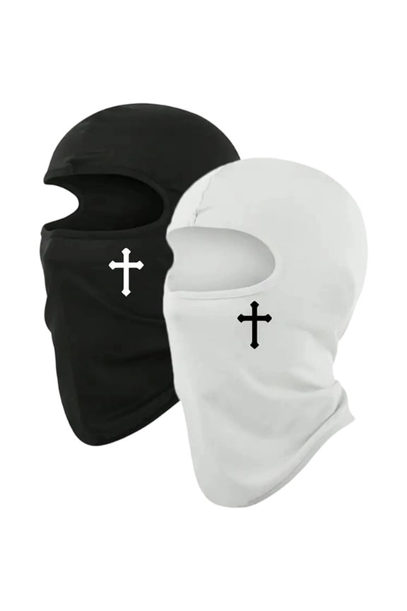 2pcs Balaclava Face Mask - Breathable Moisture-Wicking Polyester, Neck Warmer for Cycling,Hiking, Outdoor Headger