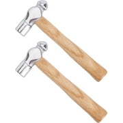 2pcs Ball Peen Hammer 4oz Carbon Steel Hammer Metal Jewelry Hammer Dual-Sided Metal Hammer Portable Steel Hammer for Household Workshop Metal Forming Repairing Stamping 15.5cm/6.1"