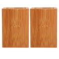 thumbnail image 1 of UPKOCH 2Pcs Pen Holders Bamboo Rectangular Simple and Classic for Eco Friendly Users, 1 of 10