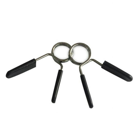 2pcs Barbell Dumbbell Lock Clamp, Spring Collar Clips for Gym Weight Bar, Quick Release Secure Locking Clip, Durable Metal Fitness Accessory for Weight Lifting, Black