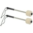 thumbnail image 1 of 2pcs Bass Drum Mallet Drum Stick With Wool Felt Head Percussion Accessory,Snare Drum Drum Hammer, 1 of 6