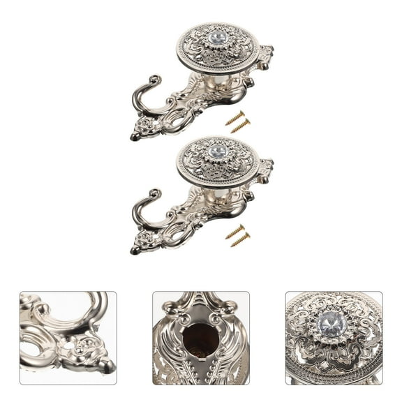 SEWCHICS Alloy Decorative Wall Hooks for Home Decor, Style Embellishment, 2 Pieces