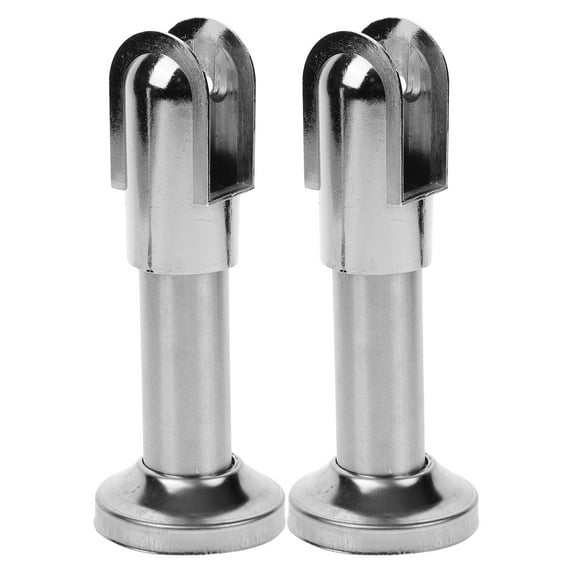 2pcs Bathroom Partition Brackets Partition Feet Toilet Partition Feet Support Holders
