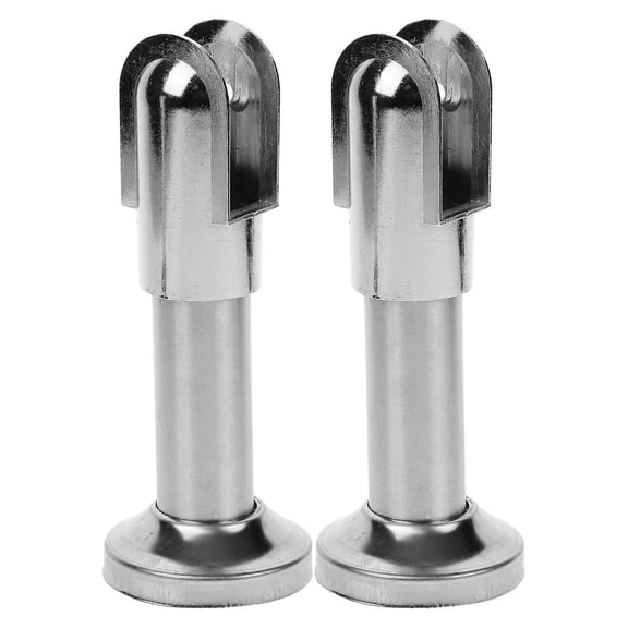 2pcs Bathroom Partition Brackets Partition Feet Toilet Partition Feet Support Holders
