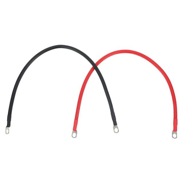 2pcs Battery Inverter Cable Battery Terminal Jumper Cable Heavy Duty