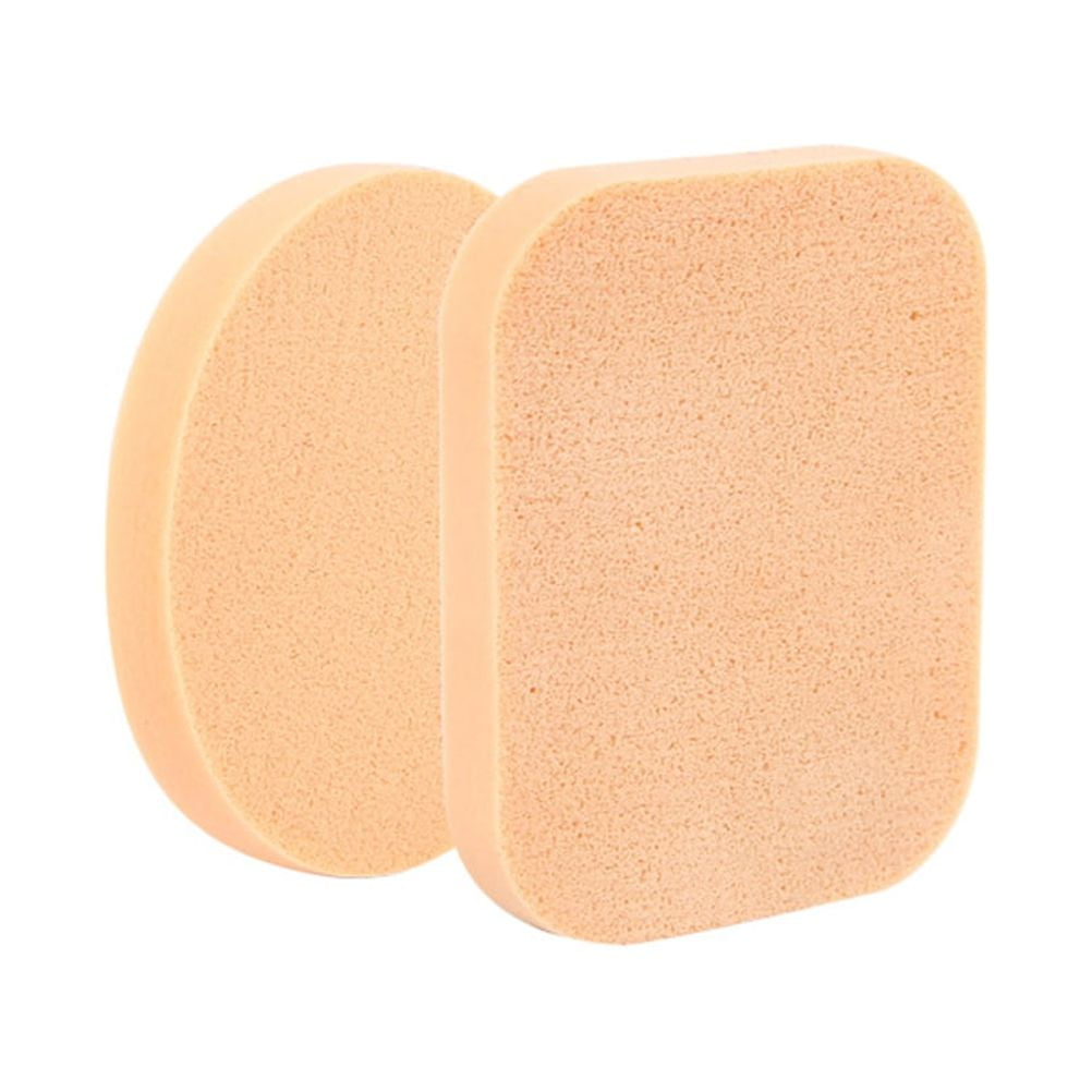 2pcs Beauty Makeup Facial Sponges Puff Round Dry and Wet Use Puff