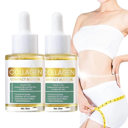 2pcs Beauty Women Collagen Body Oil, Collagen Lifting Body Oil, Advanced Collagen Lifting Body Oil