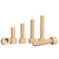 thumbnail image 1 of 2pcs Beige Nylon Cup Head Socket Head Screws M4x3mm, 1 of 4