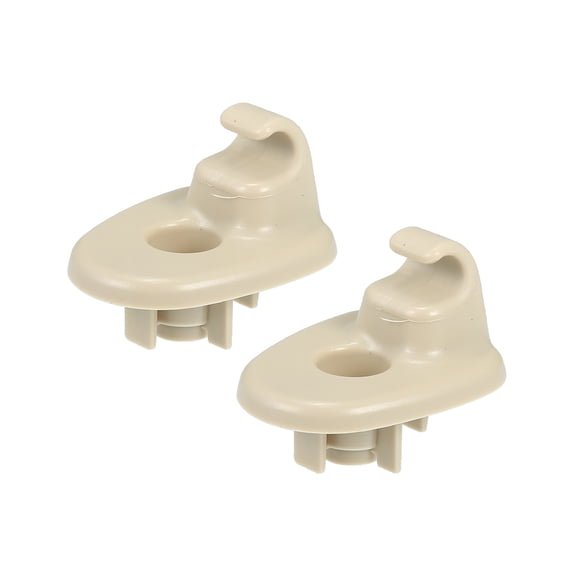 2pcs Beige Plastic Sun Visor Support Clip Retainer No.1AR26BD1AA/1AR26DW1AA for Dodge Nitro 2008-2012