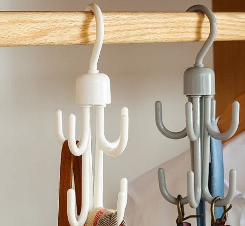 2pcs Belt Rack Hangers Belt Hanger Organizers Plastic Belt Hanging Rack