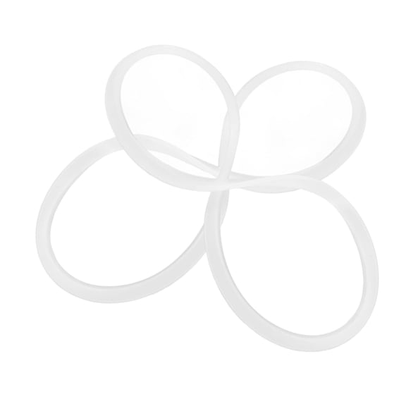 2pcs Bento Lid Seal Ring Silicone Sealing Ring White Silicone Seal Rings Insulated Container Sealing Ring