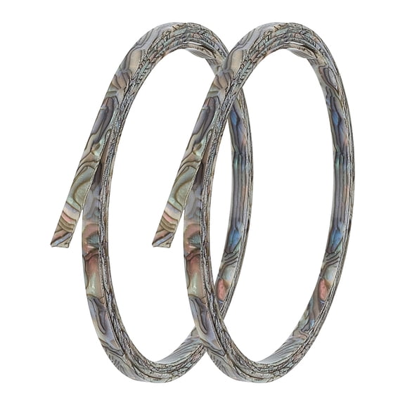 2pcs Binding Purfling Strip 1650x6x1.5mm Plastic Imitation Shell Guitar Binding Purfling Strip Guitar Binding Edge Trim Gray